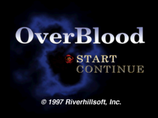 OverBlood title screen for Playstation